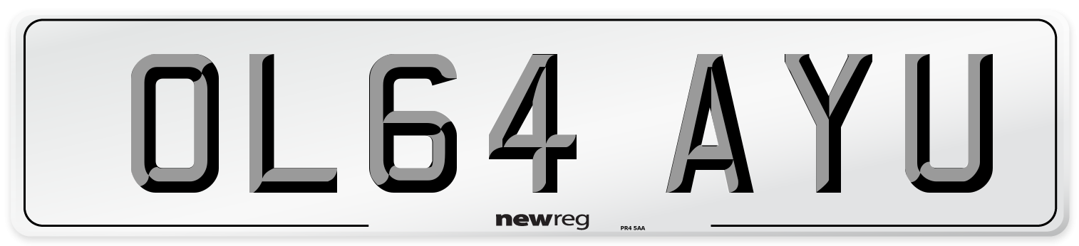 OL64 AYU Number Plate from New Reg